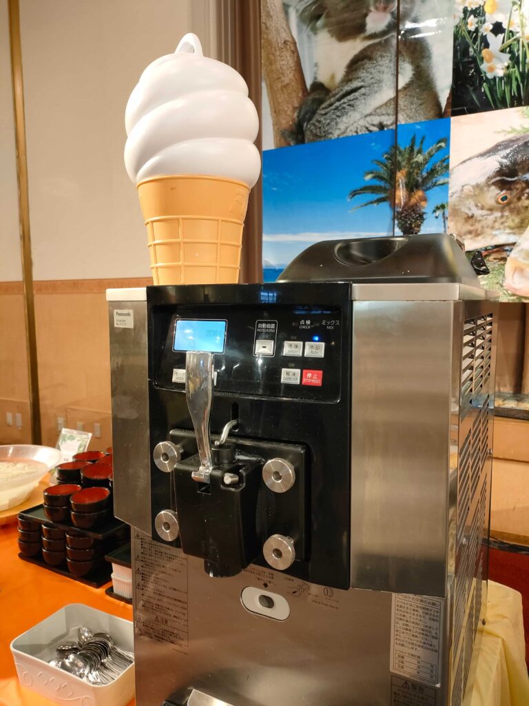ソフトクリームを作るマシン
